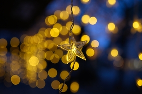 圣诞节梦幻五角星装饰图片